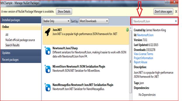 NuGet package manager